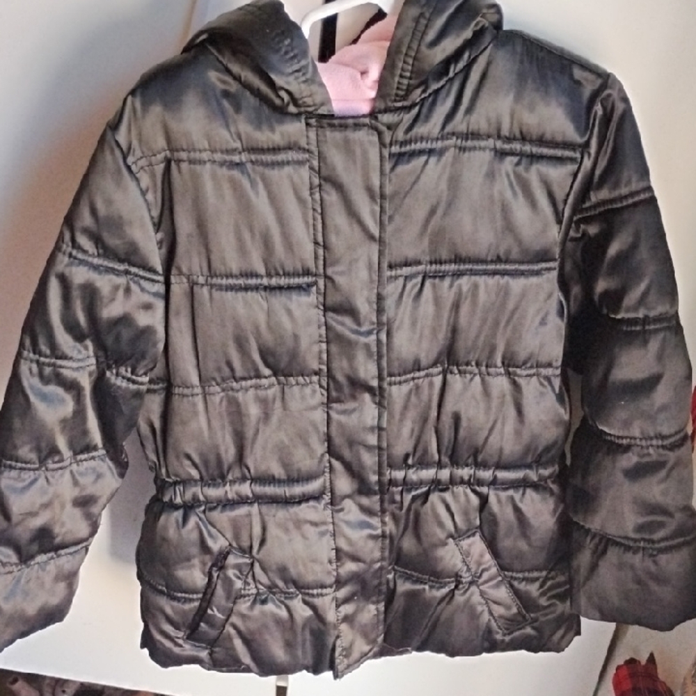 Faded Glory Black Puffer Jacket with Hood